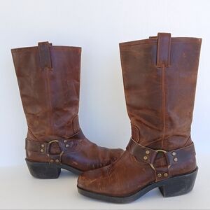 Vintage Brown Leather Harness Western Boots Mossimo Supply Co